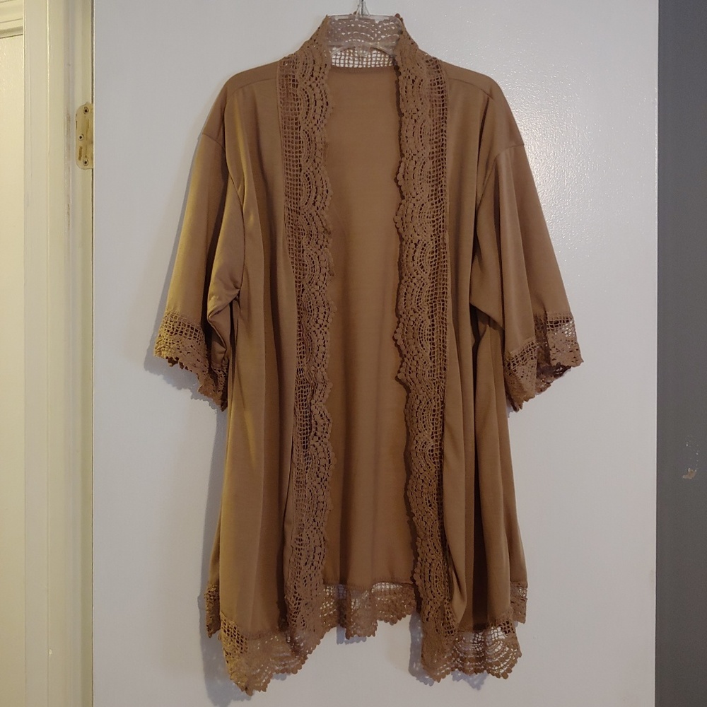 Short sleeve thin cardigan China size 2X NWOT